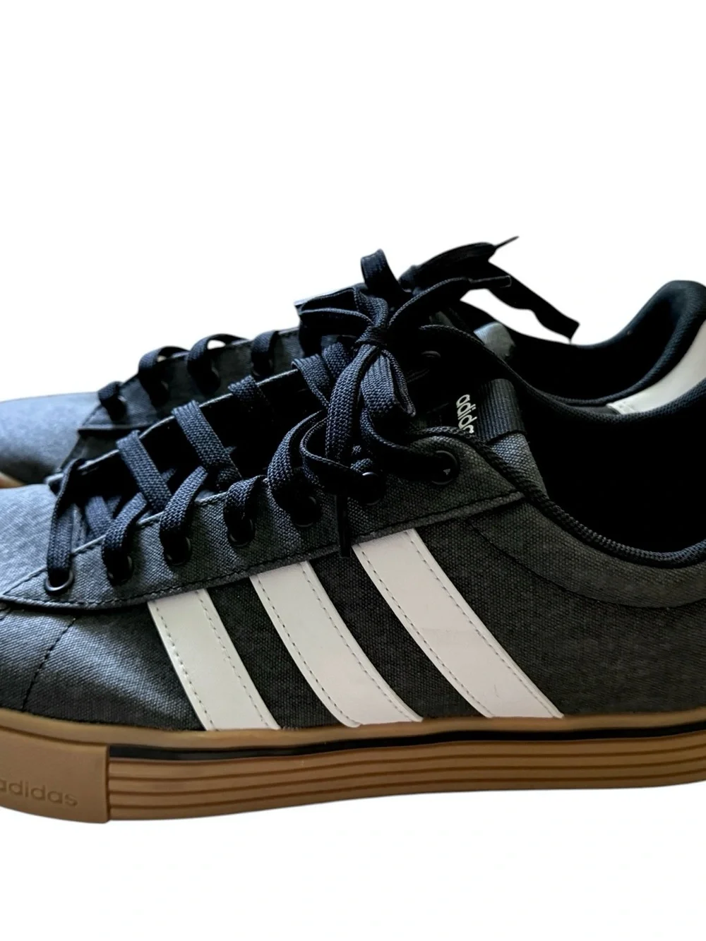 Adidas Daily 4.0 Gray Canvas Lace Up Sneakers Shoes Men's size 13
